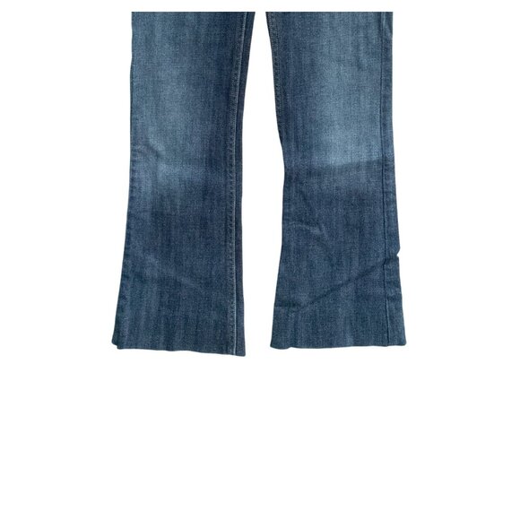 Levi's Jeans Teen Blue Cotton Denim Bootcut Medium Wash Pockets Low Rise Zip 3M - Picture 3 of 6